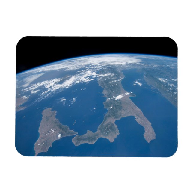 Italien und seine Insel Sizilien. Magnet (Horizontal)