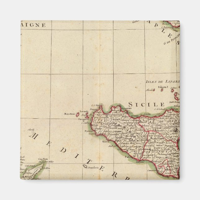 Italien und Slowenien Magnet (Vorne)