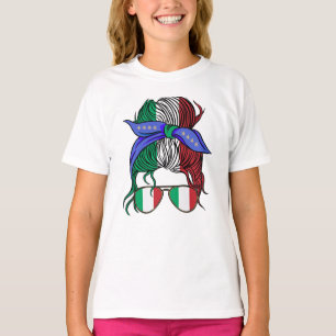 Italien: Unordnung mit italienischer Flagge T-Shirt