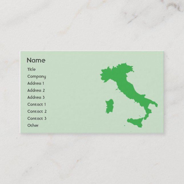 Italien - Unternehmen Visitenkarte (Vorderseite)