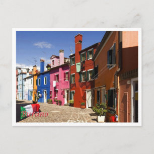 Italien - Venedig - Burano - Postkarte