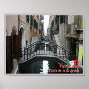Italien - Venedig - De le Do Spade Bridge - Poster
