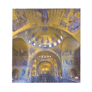 Italien, Venedig. Inneres der St. Marks Kathedrale Notizblock