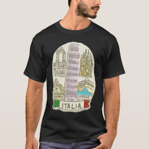 Italien Venedig Mailand Pisa Verona Rom T-Shirt
