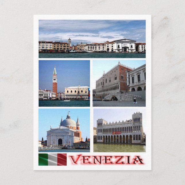 Italien - Venedig - Mosaik - Postkarte (Vorderseite)
