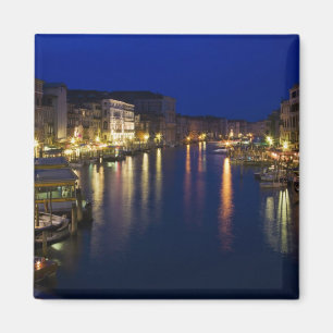 Italien, Venedig, nächtlicher Blick entlang des Gr Magnet