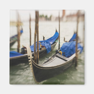Italien, Venedig, Selektiver Fokus auf Gondel in d Magnet