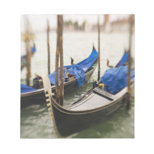Italien, Venedig, Selektiver Fokus auf Gondel in d Notizblock