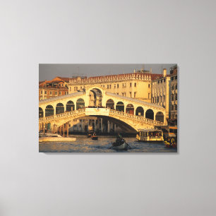 Italien, Venetien, Venedig, Canal Grande und Rialt Leinwanddruck