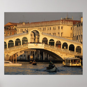 Italien, Venetien, Venedig, Canal Grande und Rialt Poster
