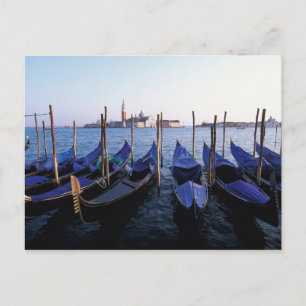 Italien, Venetien, Venedig, Gondelbahn und San Postkarte