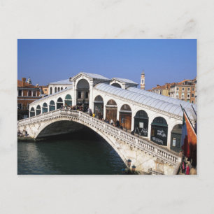 Italien, Venetien, Venedig, Überquerung der Rialto Postkarte