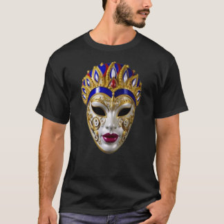 Italien Venezia Verzierte Festival-Gesichtsmaske T-Shirt