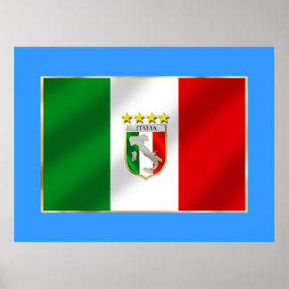 Italien viermal Weltmeister Shirts und Geschenke Poster