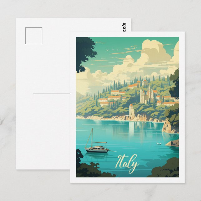 Italien Vintag Berühmter Reiseort Postkarte (Vorne/Hinten)