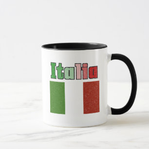 Italien Vintage-Flagge Kaffeetasse