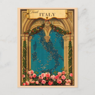 Italien Vintage-Karte Reise Italien Postkarte