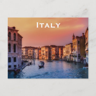 Italien Vintage Reise Tourismus Anzeige Postkarte