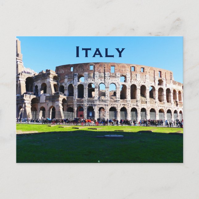 Italien Vintage Reisen Tourismus Hinzufügen Postkarte (Vorderseite)