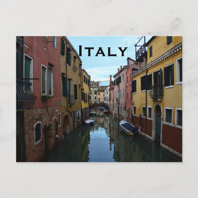 Italien Vintage Reisen Tourismus Hinzufügen Postkarte (Vorderseite)
