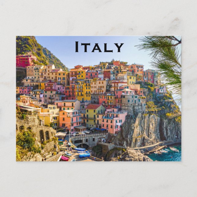 Italien Vintage Reisen Tourismus Postkarte hinzufü (Vorderseite)