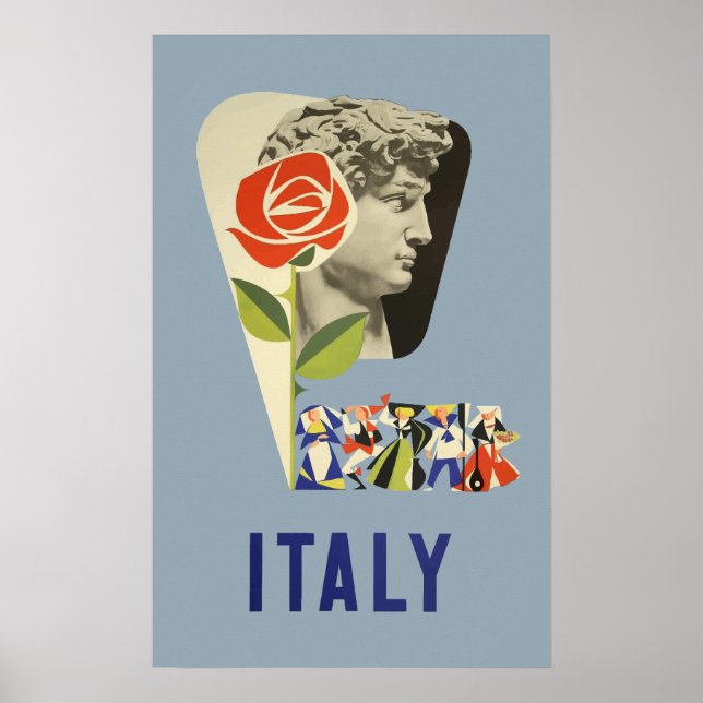 Italien Vintage Travel Poster (Vorne)