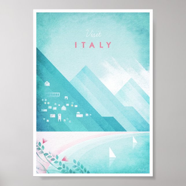 Italien Vintage Travel Poster (Vorne)