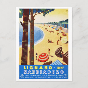 Italien Vintage Travel Poster wiederhergestellt Postkarte