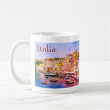 Italien Vintager Fischereihafen Reise Souvenir