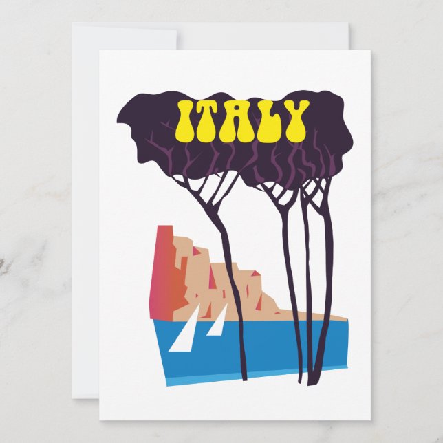 Italien Vintages Segel-Poster (Vorderseite)