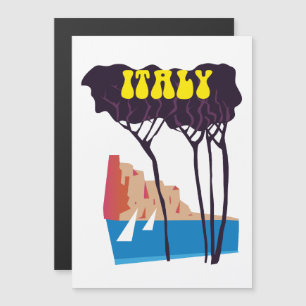 Italien Vintages Segel-Poster Magnetkarte