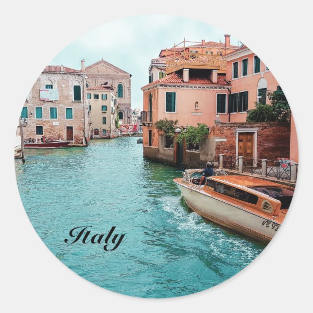 Italien - Visitenkartenmagazin Runder Aufkleber (Vorderseite)