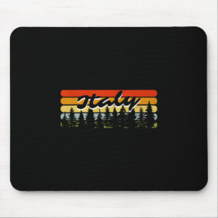 Italien Wald Sonnenuntergang Bäume Ferienhaus Urla Mousepad