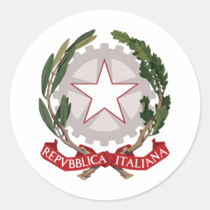 Italien-Wappen Runder Aufkleber