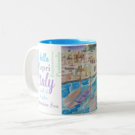Italien-Wasserfarbe Zweifarbige Tasse
