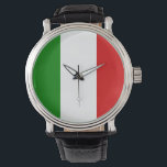 Italien Watch - Die Flagge Italiens Armbanduhr<br><div class="desc">Italy Watch - Die italienische Flagge besteht aus grünen, weißen und roten Linien. Es ist ein großartiges Geschenk für diejenigen, die Italien Liebe oder ein italienisches Erbe haben. Dieses Design steht Ihnen auch für viele andere Produkte zur Verfügung.</div>