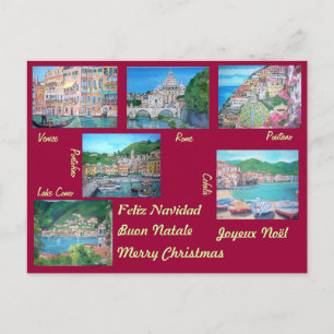 Italien - Weihnachtspostkarte Feiertagspostkarte