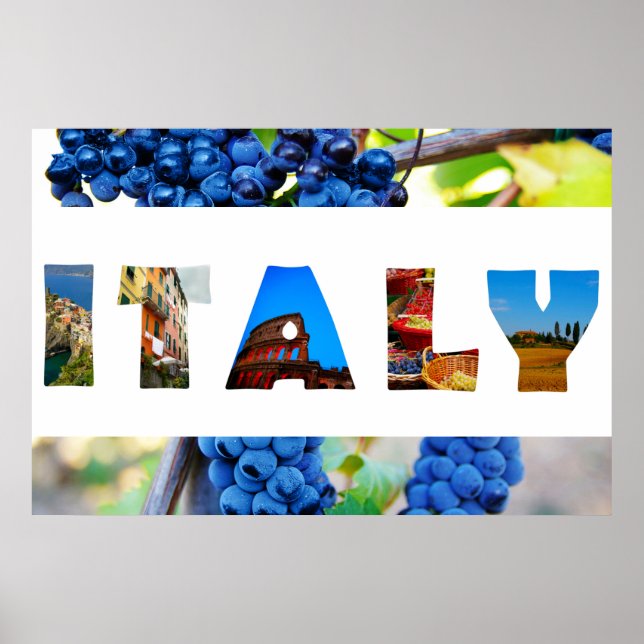 Italien Weinberg Fotos Poster (Vorne)