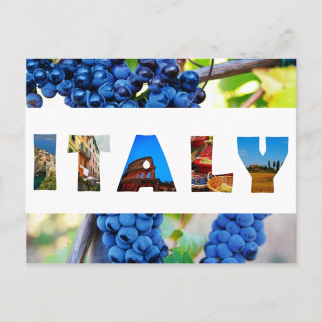 Italien Weinberg Fotos Postkarte (Vorderseite)
