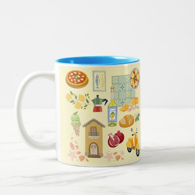 Italien Zweifarbige Tasse (Links)