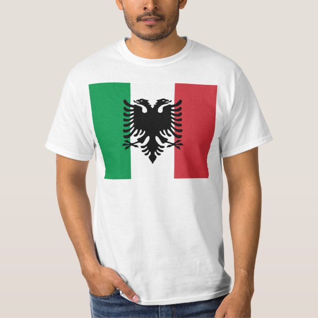 Italiener Arberesh, Italien-Flagge T-Shirt (Vorderseite)