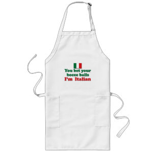 Italiener Bocce Bälle Lange Schürze