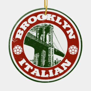 Italiener Brooklyns New York Keramikornament