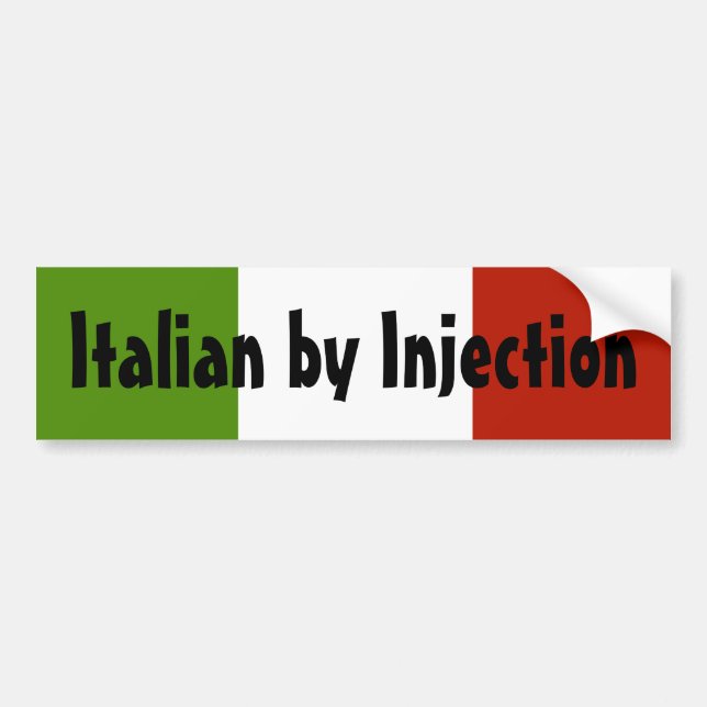 Italiener durch Einspritzungs-Autoaufkleber Autoaufkleber (Vorne)