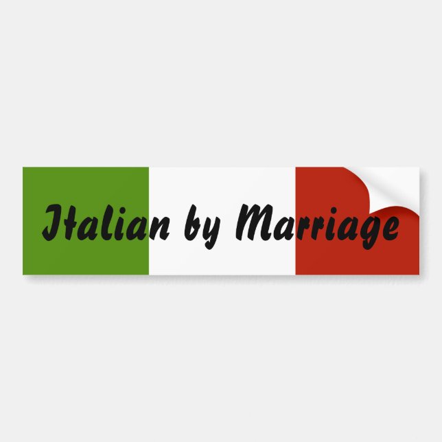 Italiener durch Heirat-Autoaufkleber Autoaufkleber (Vorne)