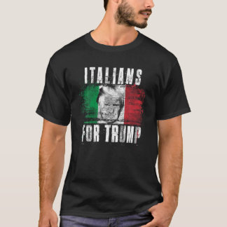Italiener für Trump American und Italien Patriotic T-Shirt