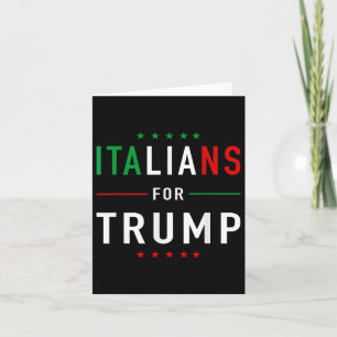 Italiener für Trump T-Shirt Pro Trump Italiano Karte