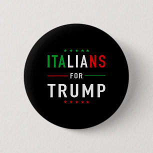 Italiener für Trump Taliano Unterstützer Donald Tr Button