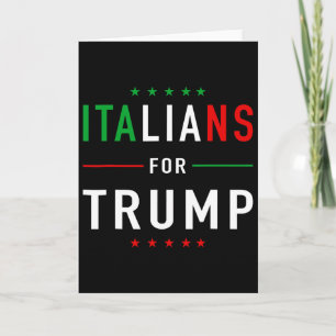 Italiener für Trump Taliano Unterstützer Donald Tr Karte