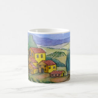 Italiener Hilltown in Chianti Kaffeetasse